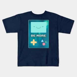 Bmo Be more Adventure Time Space Galaxy Stars Aurora Kids T-Shirt